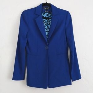 Spiegel royal blue single breast blazer size 2.      A2